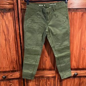 GAP Green Moto Pants
